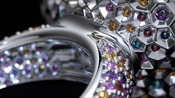 Outstanding Gemstones Ring ♦️💎♦️ Visualization Render