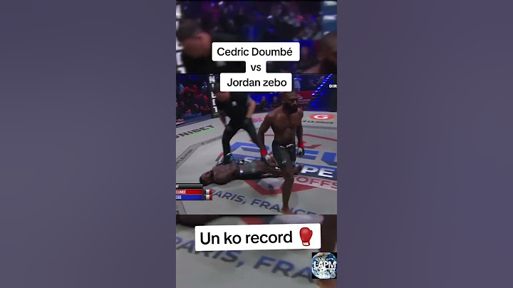 Cedric Doumbé en 9 secondes fini Jordan Zebo incroyable 😱😱😱 #LAPM #Afrique #ufc #mma