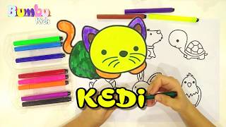 Hayvan Boyama - Ani̇mals Pai̇nt - Coloring Pages Drawing For Kids Learn To Colors
