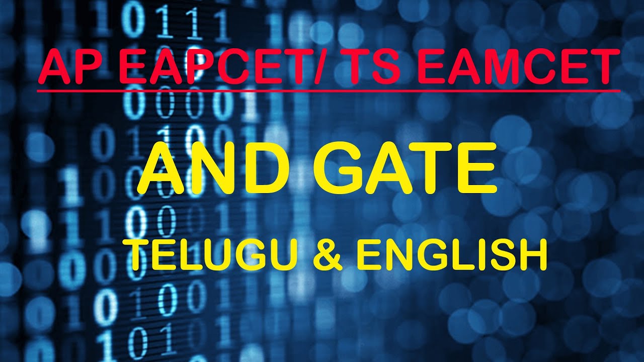 AND GATE | LOGIC GATES | AP EAPCET | TS EAMCET - YouTube