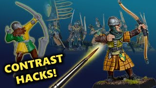 Contrast Hacks! Painting Bretonnian Peasant Bowmen for Warhammer The Old World | Tutorial