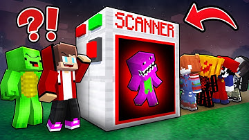 JJ and Mikey Made a SCANNER To Find The Scary GOLEM in Minecraft Maizen!