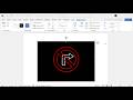 How to make no right turn on red sign in word