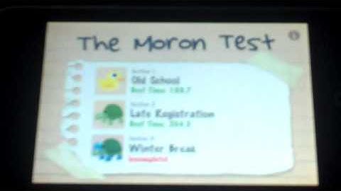 ipod touch application - moron test by distinctdev