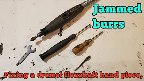 Power carving and how to fix your dremel flexshaft handpiece when ur burs get jammed, dremel.