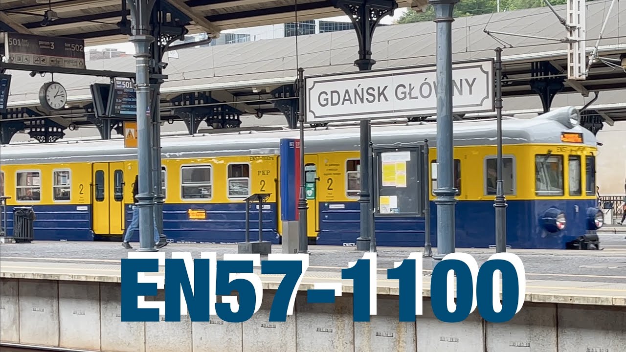 Klasyczne elektryczne zespoły trakcyjne EN71 & EN57 w Gdańsku EN71-052 & EN57-1100 Gdańsk Główny
