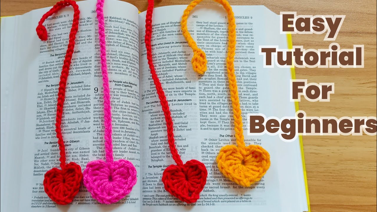 Как сделать простую закладку | Вязание крючком закладки для начинающих | Простые схемы вязания кр...