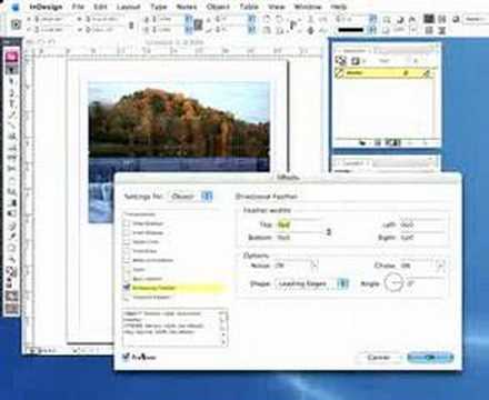 Indesign Tutorial - Using a Directional Feather