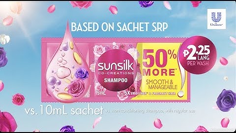 Sunsilk Triple Sachet, ₱2.25 Lang Per Wash (based on sachet SRP)!
