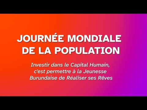 JournÃ©e Mondiale de la Population 2026 | Investir dans la jeunesse : le plaidoyer de l
