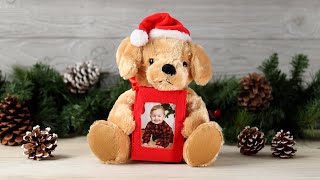 Plush Christmas Santa Dog with Picture Frame screenshot 1