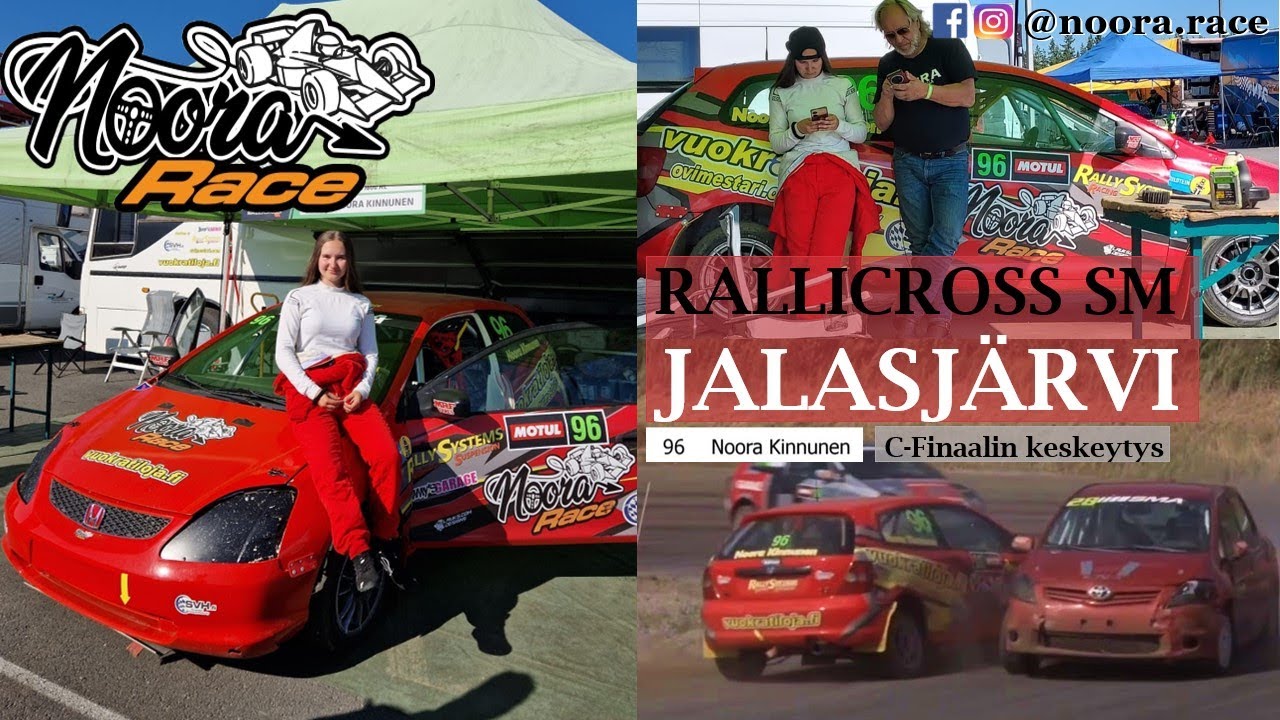 C-Finaali (Rallicross SM Jalasjärvi) Incar 26.7.2025 Noora Kinnunen, Honda Civic V1600