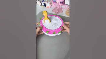 Mô hình TRÁI THANH LONG  bằng giấy 😱 | Bò Cutie #diy #handmade #shorts