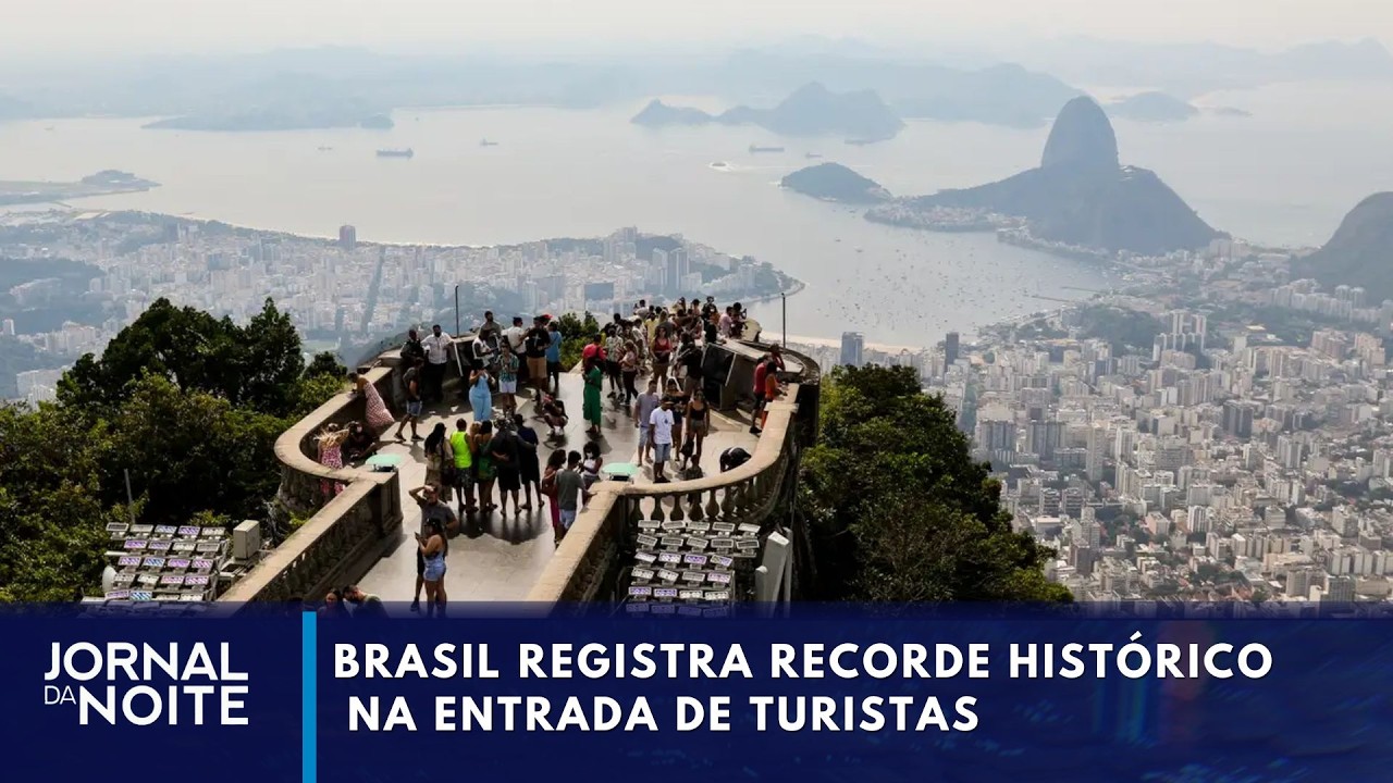 Brasil bate recorde de turistas | Jornal da Noite