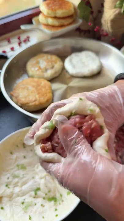 One pound of noodles, nine liang of water, no rolling, no kneading #Lazy Hair Noodles Pie   #6baef