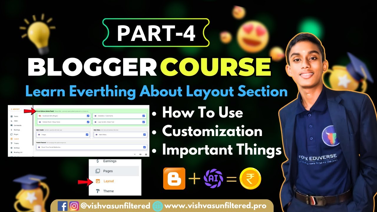 How to Customize Blogger Layout (Part 4) | Full Guide to Perfect Your ...