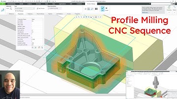 Creo Parametric - CNC Manufacturing - How to Create a Profile Milling Sequence