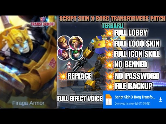 NEW!! SCRIPT SKIN GUSION 'K' +FULL EFFECT +WITH VOICE - BiliBili