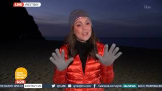 Laura Tobin Visits the Broadchurch Beach | Good Morning Britain