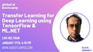 Transfer Learning for Deep Learning using TensorFlow & ML.NET