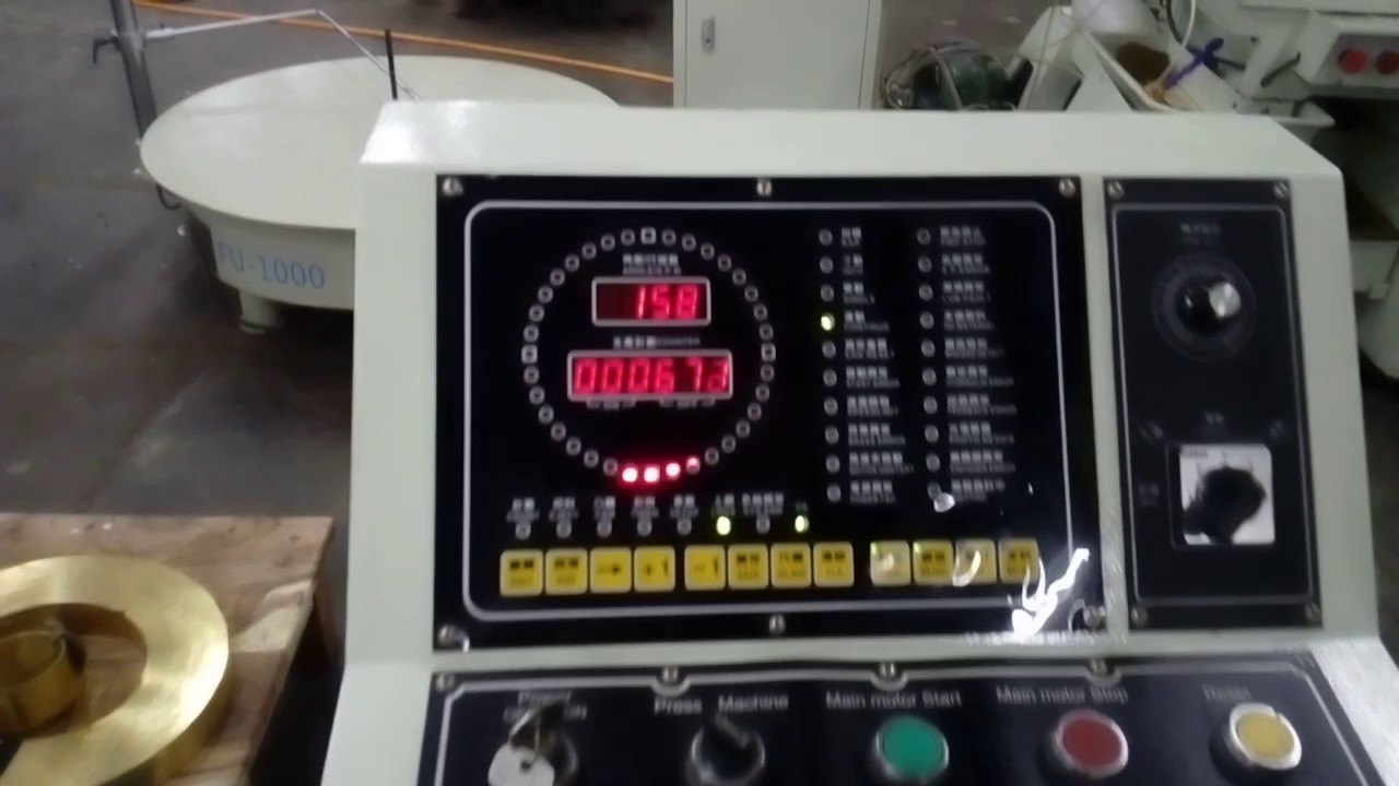 metal button producing line with automatic suction waste machine