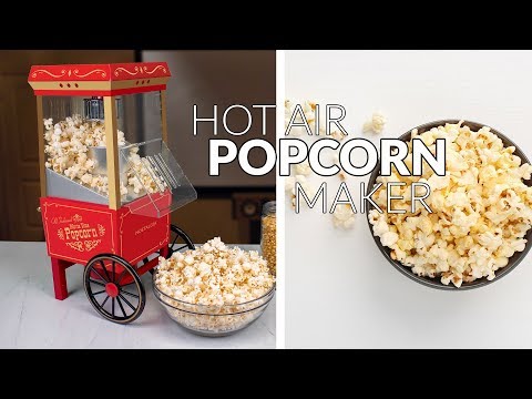 Popcorn Maker,Hot Air Popcorn Machine Vintage Tabletop Electric