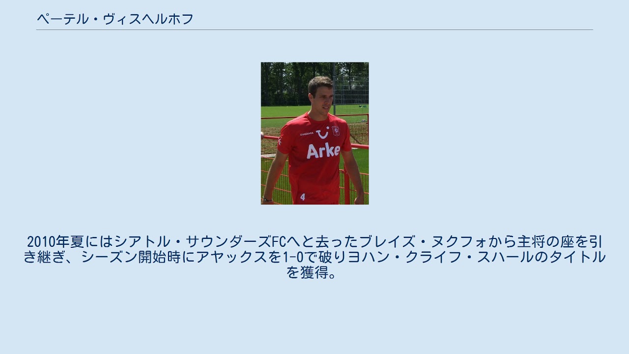 ペーテル ヴィスヘルホフ Youtube