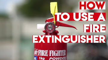 How to Use a Fire Extinguisher - Fire Fighter 1kg Fire Extinguisher. (P.A.S.S. Method)