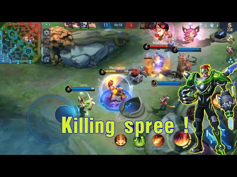 Killing Spree By Hero X Borg Mobile Legends Youtube