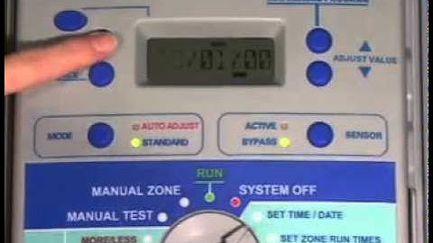 SmartLine Irrigation Timer   Set Time Date mpg   YouTube
