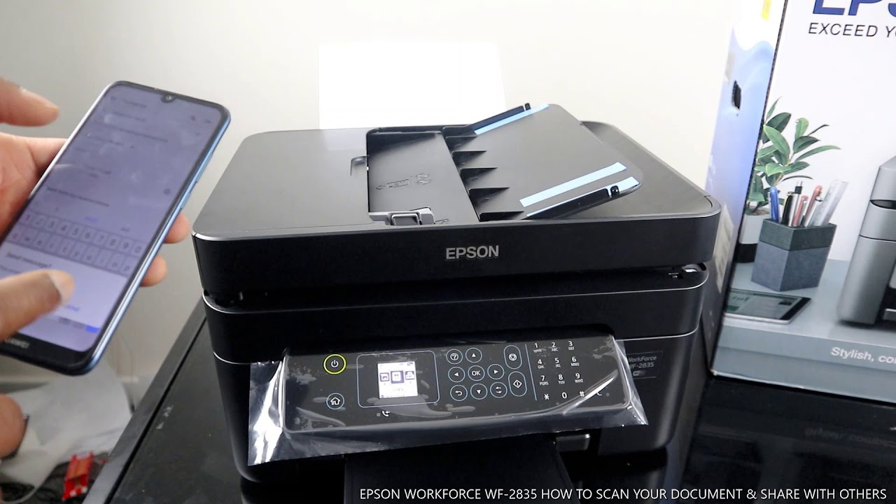 Epson Wf 2835 Software Download Epson Workforce WF 2835 How to Scan Your Document and Share - YouTube