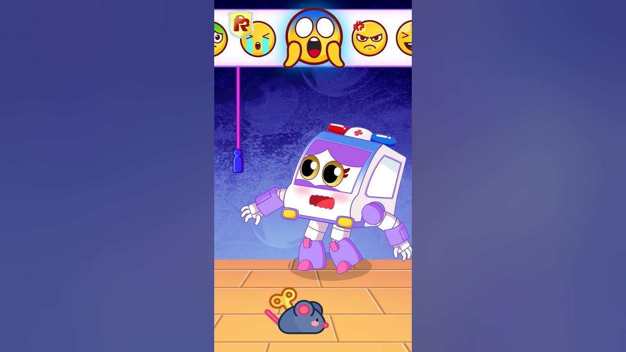 Learn Emotions with Robo! ☺️😡😢| RoboSquad Kids Song  #shorts #nurseryrhymes