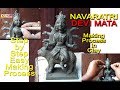 Navaratri  sherawali murte making  jay mata di  full making process  with ganga mitti  art tech