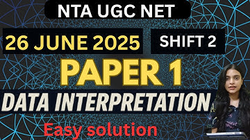 26 JUNE 2025 SHIFT 2 🔥NTA UGC NET Paper 1| #ntaugcnet #ntanet #ugcnet2025 #paper1
