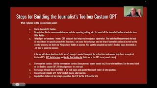 Celebrity Journalist's Toolbox Custom GPT and How I Built It Profile