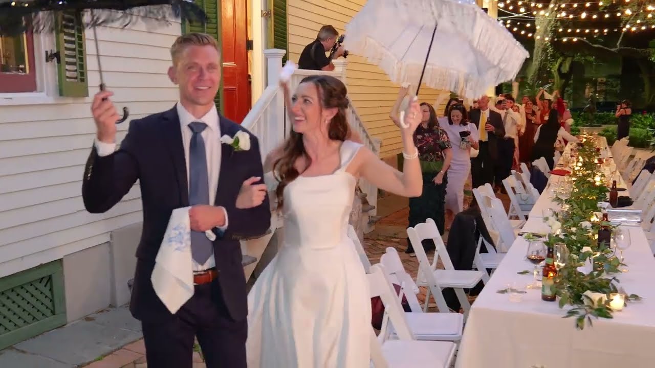 A still from Lance and Tori's wedding film at Degas House by Toast Entertainment in New Orleans.