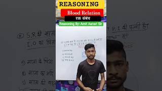 Reasoning Short Trick || Blood Relation || #shorts #yt #youtubeshort #tricks