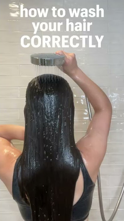 HOW TO WASH YOUR HAIR PROPERLY | Healthy Hair Tips #SHORTS #YouTubePartner