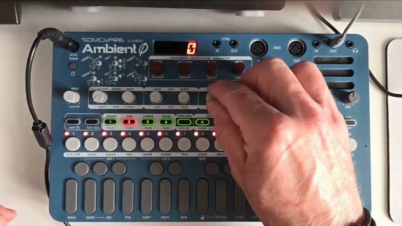 Ambient 1 - Sonicware Ambient O Live Performance (and a brief