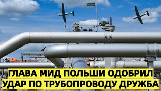 Европа в шоке — глава МИД Польши одобрил удар по трубопроводу Дружба: в Москве ответили резко