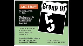 Group Of 5, Birds Of A Feather, Greenfield Public Library