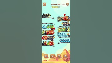 bird sort 2 color puzzle solution niveau 287 #games #gaming #puzzle #puzzlegame #androidgames