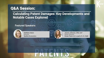 Q&A Session: Calculating Patent Damages CLE Webcast
