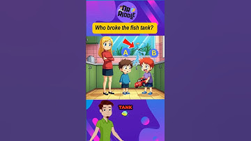 Who broke the fish tank? #riddle  #quiz #games #riddleoftheday #riddlegames #riddlechallenge