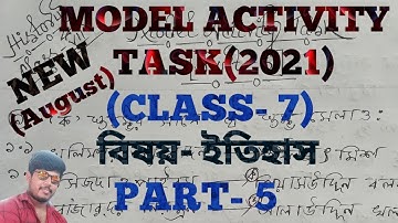 model activity task class 7 history part 5,class 7 model activity task history part 5