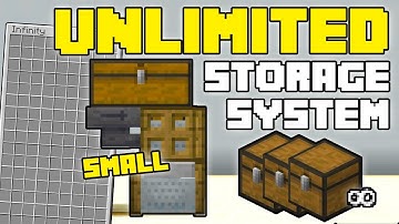 Minecraft Unlimited Storage System (Small and Infinitely Expandable)