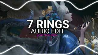Ariana grande-7Rings [audio edit]     #7rings #audioedit Resimi