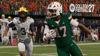 College Football 27 Gameplay - Miami vs Michigan