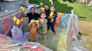 Ghar Pe Pool Bana Ke Ki Mango Party 🥳🥭🥰