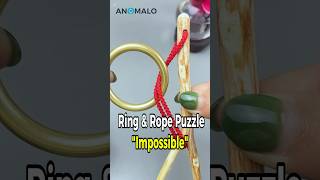 How to Solve the "Impossible" Ring & Rope Puzzle! 💍🤯 #BrainTeaser #PuzzleSolve